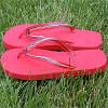 Red Flip Flops