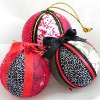 Round Fabric Christmas Ornaments
