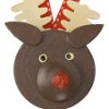 Wooden Reindeer Ornament