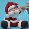 Santa and Reindeer Ornaments