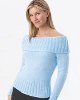Satin Off The Shoulder Sweater