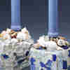 Glass Mosaic Candlesticks