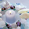 seashell candle rings