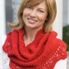 Bright Red Shimmer Cowl