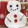 Winter Snowman Dishcloth
