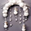 glistening snowman swag