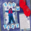 Snow Play Scrapbook Layout