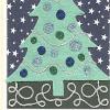 Starry Night Felt Christmas Card
