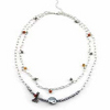Steel Silk and Sea Necklace