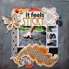 Caterpillar Fun Scrapbook Layout