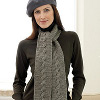 Stylish Cable Knit Scarf