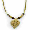 Heart and Leather Necklace