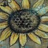 How to Make a Sunflower Collage Mixed Media Canvas
