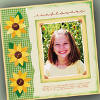 Sunflowers Scrapbook Layout