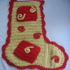 Swirl Crochet Stocking