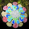 Swizzle Snowflake Mosaic Ornament