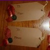 Silk Leaf Christmas Tags