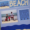 The Beach Scrapbook Layout