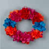 tissue paper rose wreath 2
