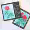 Glimmering Rose Card