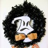 Trash Bag Halloween Wreath