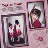 Trick Or Treat Scrapbook Layout