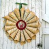 Decorative Vintage Paper Wreath