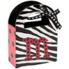 Zebra Print Wood Bag