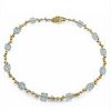 Woven Golden Aqua Necklace