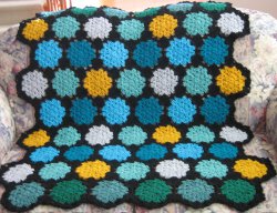 Stained Glass Motif Afghan