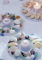 Seashell Candle Rings