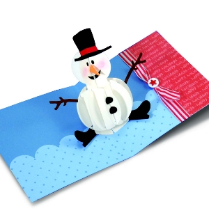 Pop-up Snowman Card