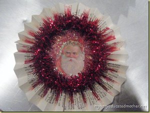 DIY Vintage Santa Ornament