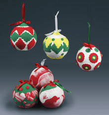Molded Clay Christmas Ornaments