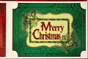 Old Fashioned Merry Christmas Card