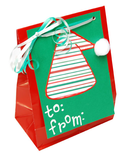 Elf Hat Christmas Gift Bag