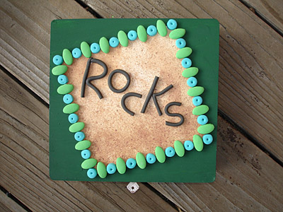 Craft Ideas Rocks on Clay Rock Box