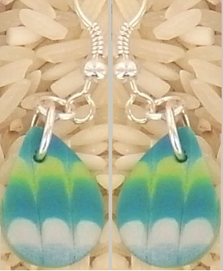 Teal Teardrop Earrings