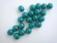 Aqua Glitter Beads