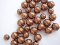Brown Glitter Beads