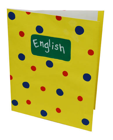 Polka Dot School Folder