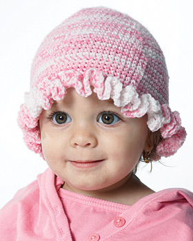 Baby Ruffle Crochet Hat