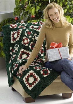 Crochet Christmas Noel Afghan