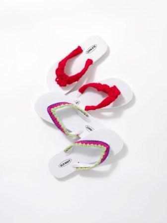 Crochet Covered Flip Flops