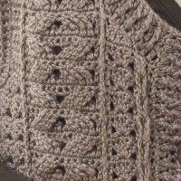 Crochet Button Tunic Vest Close-up