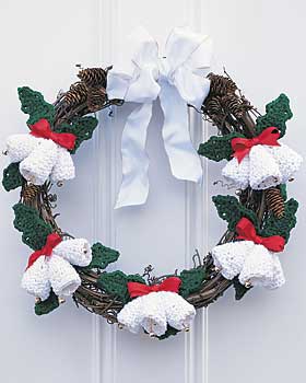 Crochet Christmas Bells Wreath