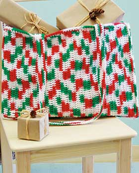 Crochet Holiday Tote