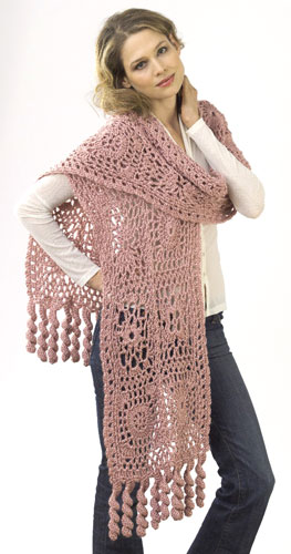 Crochet Motif Lace Wrap