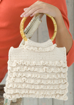 Crochet Ruffle Bag