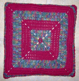 Granny Gee's Crocheted Pillow Cover